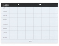 Naga ugeplan blok A4 - 52 ark pr. blok